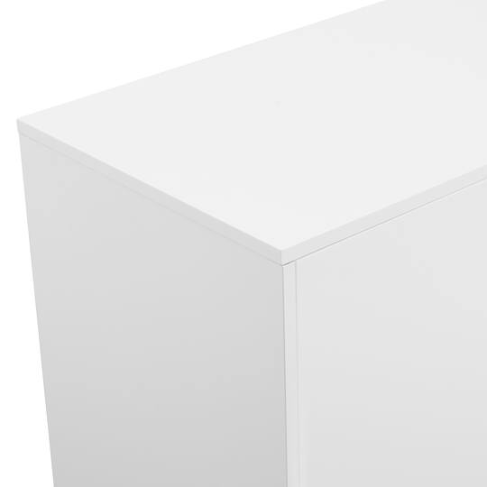 Walker Edison White Mid-Century Modern Accent Cabinet